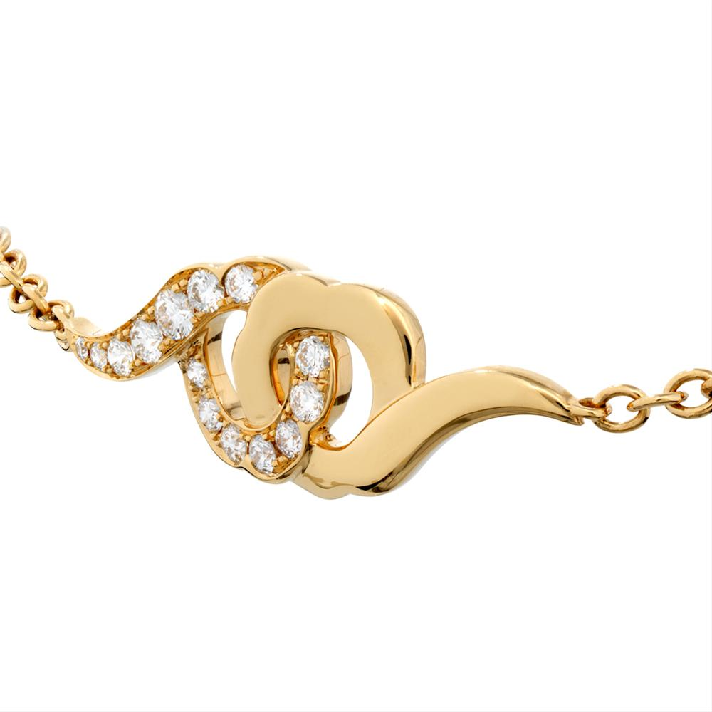 Hearts on Fire Diamond Lorelei Yellow Gold Infiniti Bracelet