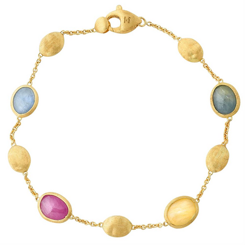 Marco Bicego Siviglia Yellow Gold Sapphire Single Bracelet BB1518 MXZ Y
