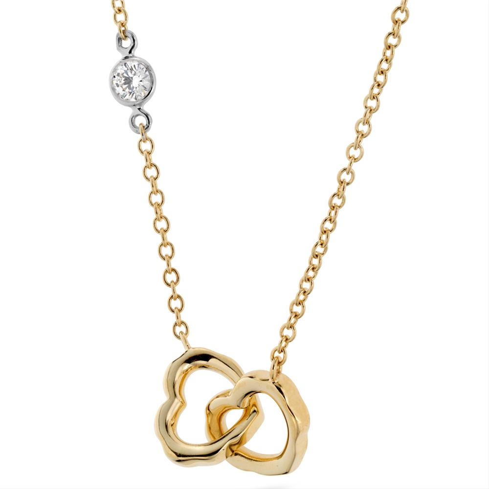 Hearts on Fire Lorelei Interlocking Heart Diamond Necklace Pendant