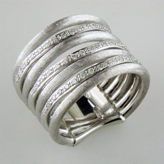 Marco Bicego Jaipur Link White Gold Diamond 7 Row Ring AB480 BW