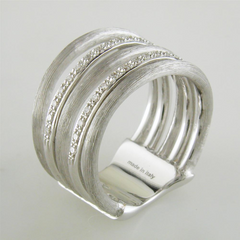 Marco Bicego Jaipur Link White Gold Diamond 5 Row Ring AB479 BW