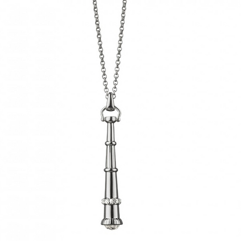 Monica Rich Kosann Sterling Silver Telescope Charm Necklace Pendant