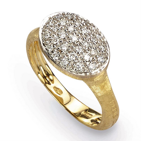 Marco Bicego Siviglia Diamond 18K Yellow Gold Large Ring AB490-B
