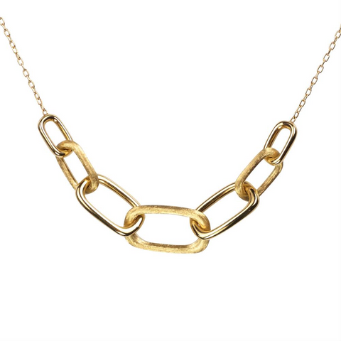 Marco Bicego Murano Link Yellow Gold Rectangle Necklace CB1722