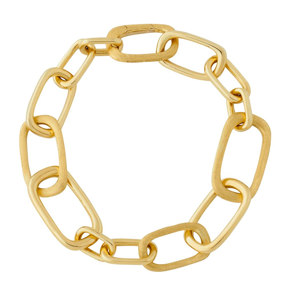 Marco Bicego Murano 18K Yellow Gold Rectangle Link Bracelet BB1654