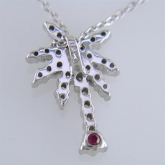 Roberto Coin TINY TREASURES DIAMOND PALM TREE NECKLACE Pendant