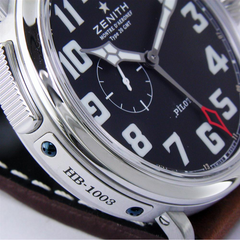 Zenith Pilot Type 20 GMT Automatic Steel Black Dial Watch 48mm 03.2430.693/21.C723