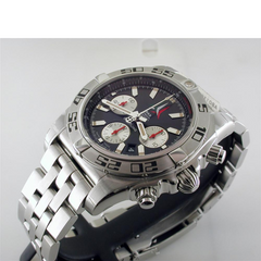 Certified Pre-owned Breitling Chronomat 44mm Frecce Tricolori Watch AB01104D Limited Black Steel