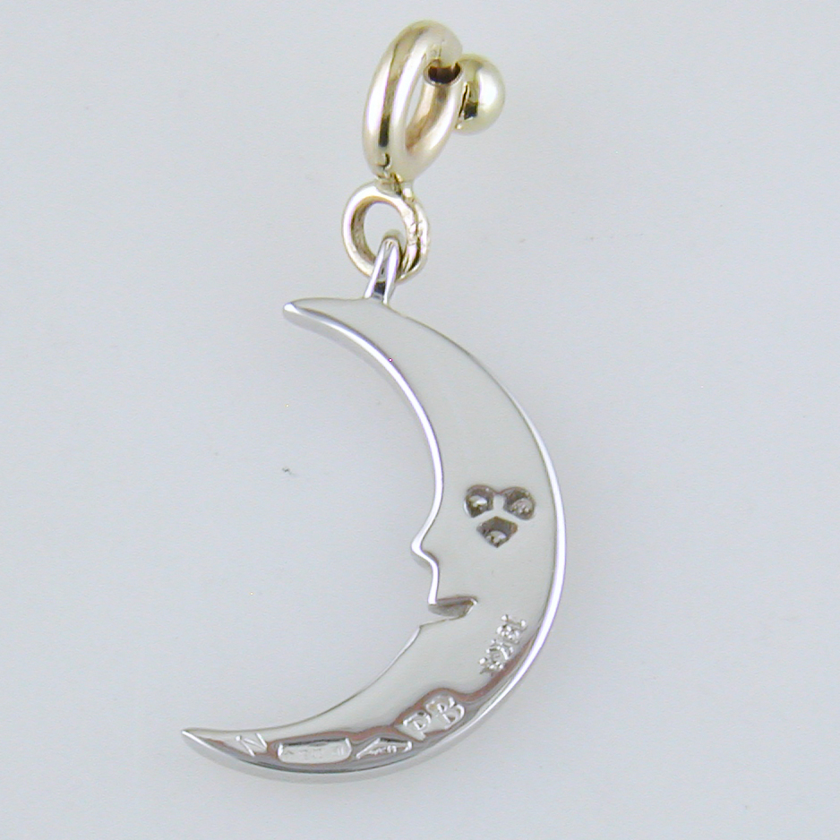 Pasquale Bruni Diamond Pave Moon Charm Pendant Le Monde