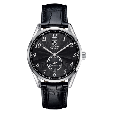 TAG Heuer Carrera Calibre 6 Heritage Automatic Black Watch 39mm WAS2110.FC6180
