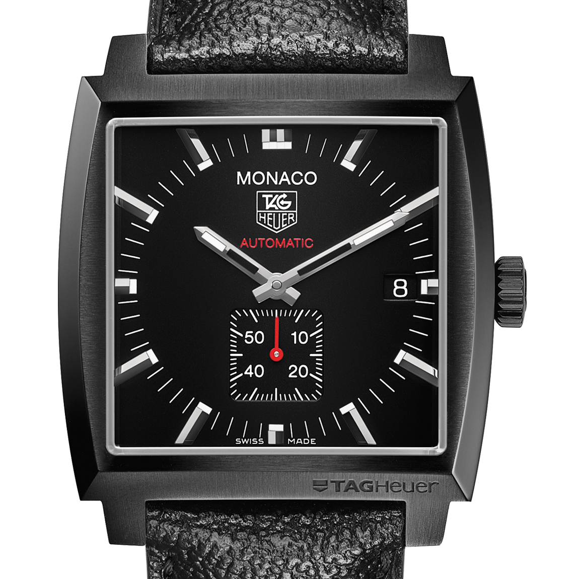 TAG Heuer Monaco Calibre 6 Automatic Watch Full Black 37MM WW2119.FC6338