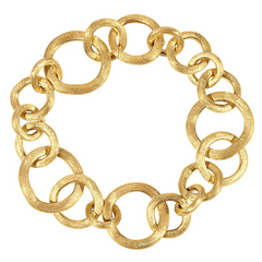 Marco Bicego 8" Long 18K Yellow Gold Jaipur Bracelet CB1349Y