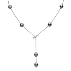 Mikimoto Pearls in Motion Akoya & South Sea Pearl Necklace with Diamonds