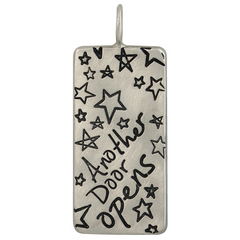 Heather Moore Charm Pendant Sterling Silver "When one door closes"