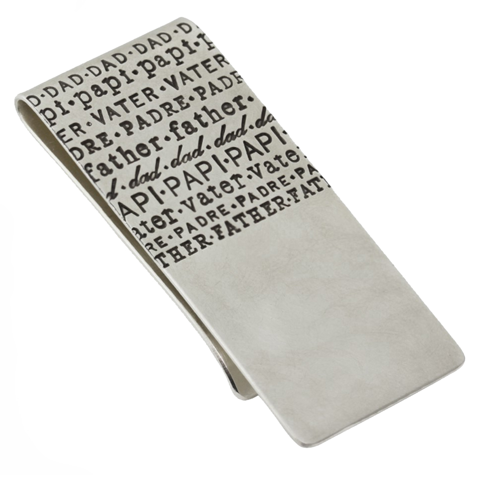 Heather Moore Dad Father Sterling Silver Money Clip