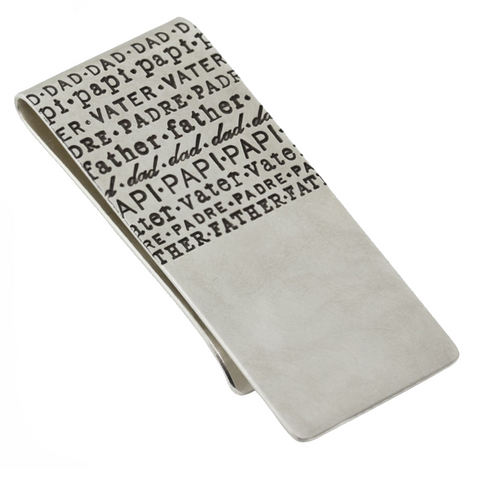 Heather Moore Dad Father Sterling Silver Money Clip