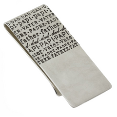 Heather Moore Dad Father Sterling Silver Money Clip