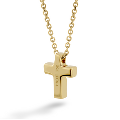 Hearts on Fire Charmed Cross Diamond Pendant Necklace Yellow Gold