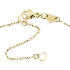 Hearts on Fire Charmed Cross Diamond Pendant Necklace Yellow Gold