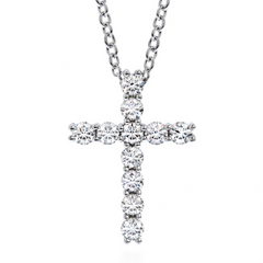 Hearts on Fire Whimsical Diamond Cross Pendant Necklace