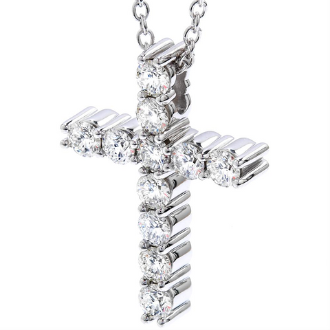 Hearts on Fire Whimsical Diamond Cross Pendant Necklace