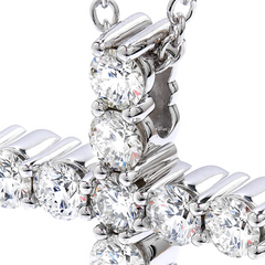 Hearts on Fire Whimsical Diamond Cross Pendant Necklace