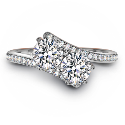 Forevermark "Ever Us" Two Stone Diamond Ring 18K