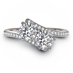 Forevermark "Ever Us" Two Stone Diamond Ring 18K