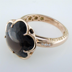 Pasquale Bruni Bon Ton Smoky Quartz & Diamond Rose Gold Ring