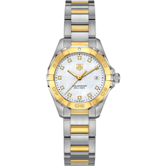 TAG Heuer Aquaracer 300M Steel & Yellow Gold 27mm Mother of Pearl WAY1451.BD0922