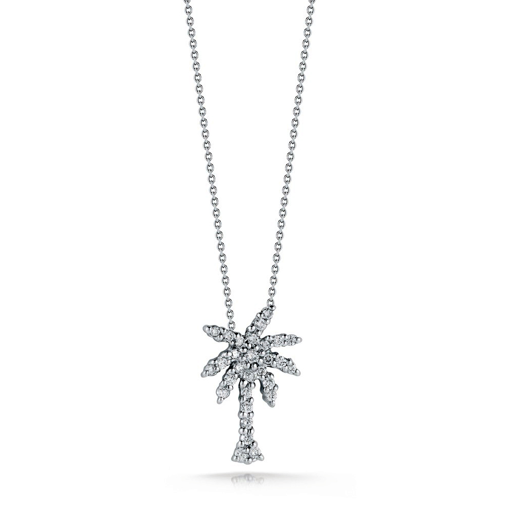 Roberto Coin TINY TREASURES DIAMOND PALM TREE NECKLACE Pendant