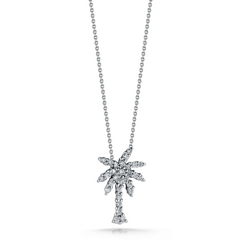Roberto Coin TINY TREASURES DIAMOND PALM TREE NECKLACE Pendant