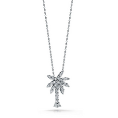 Roberto Coin TINY TREASURES DIAMOND PALM TREE NECKLACE Pendant