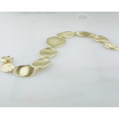 Marco Bicego Lunaria Oval 18K Yellow Gold 7" Bracelet BB1777