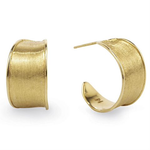 Marco Bicego Lunaria 18K Yellow Gold Huggy Hoop Earrings OB1357