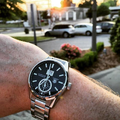 TAG Heuer Carrera Calibre 8 GMT and Grande Date Automatic Watch 41MM WAR5010.BA0723