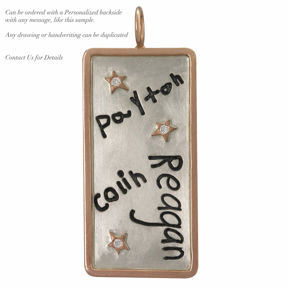 Heather Moore Round Silver Charm Pendant "The Future Belongs..."
