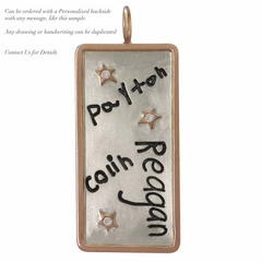 Heather Moore Round Silver Charm Pendant "The Future Belongs..."