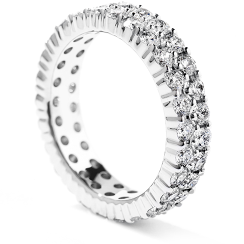 Hearts on Fire Double Row Diamond Eternity Band Ring