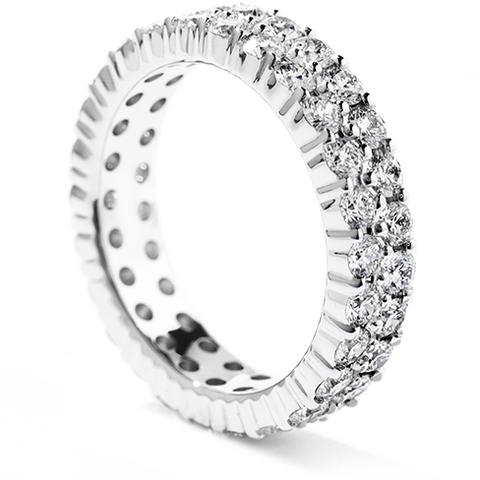 Hearts on Fire Double Row Diamond Eternity Band Ring