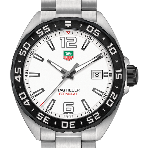 Tag Heuer Formula 1 Quartz White Dial Watch 41MM WAZ1111.BA0875