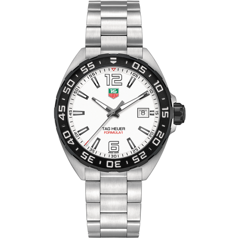 Tag Heuer Formula 1 Quartz White Dial Watch 41MM WAZ1111.BA0875
