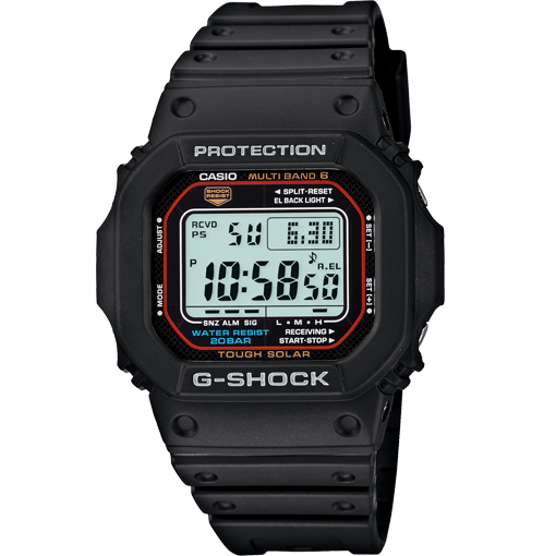 Casio G-Shock Solar Atomic Vintage Classic Black Men'sWatch GWM5610-1