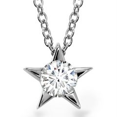 Hearts on Fire Illa Diamond Single Star Necklace Pendant