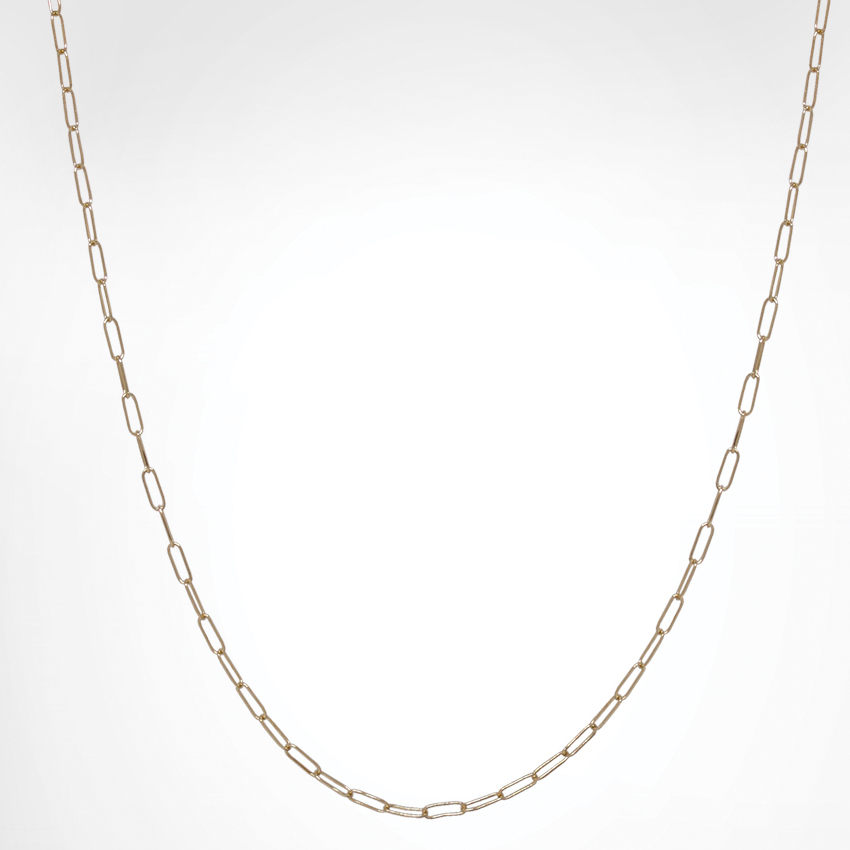 Heather Moore 2mm 14K Yellow Gold Long Link Chain 16"