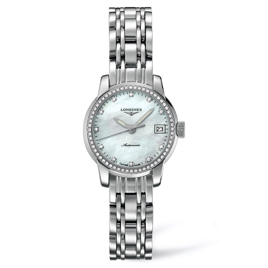 Longines Saint-Imier Automatic Mother of Pearl Diamond Watch 26MM L22630876