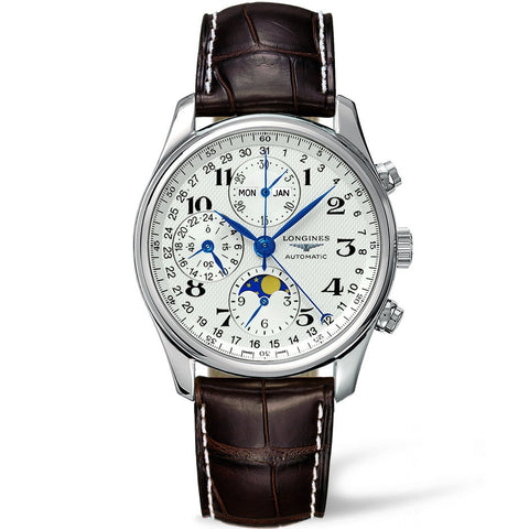 Longines Master Automatic Chronograph Moonphase Brown Alligator 40MM L26734783