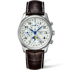 Longines Master Automatic Chronograph Moonphase Brown Alligator 40MM L26734783
