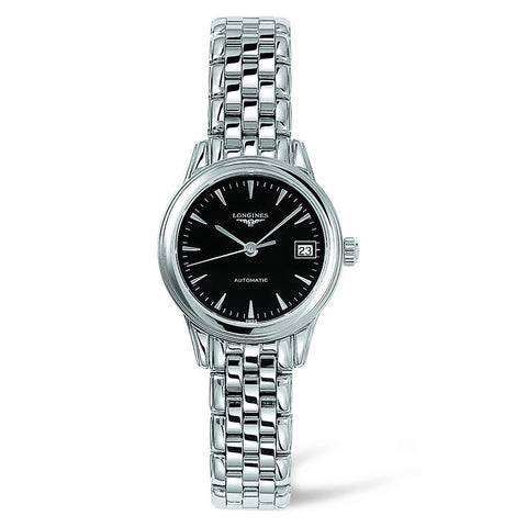 Longines Flagship Automatic Black Dial Stainless Steel Watch 26MM L42744526