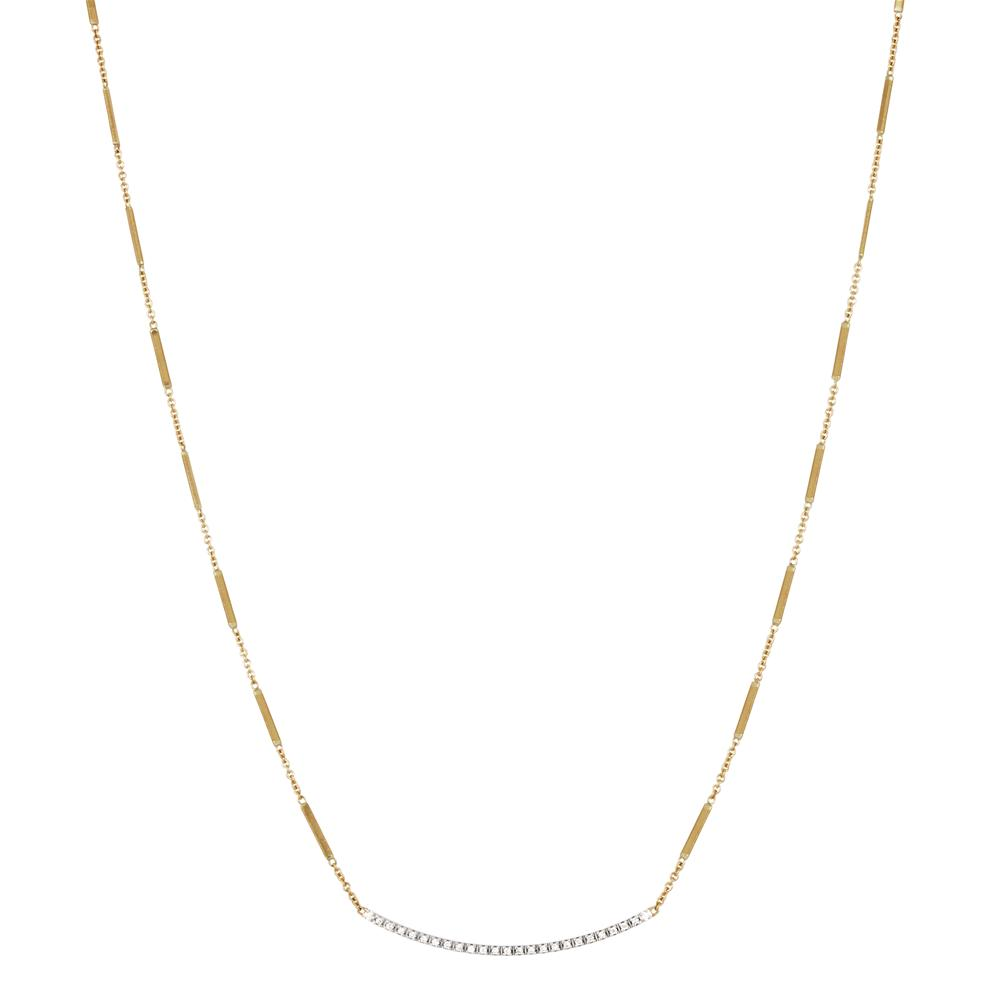 Marco Bicego Goa Diamond Bar Yellow Gold Link Necklace 16" CG713 BYW